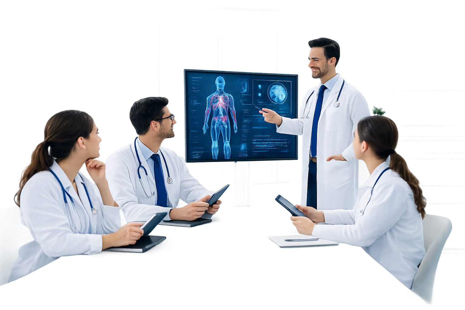 Equipo médico especializado en capacitación continua - doctores colaborando